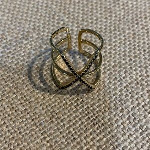 Stella & Dot Pave Sphinx Ring - Size Sm/Md